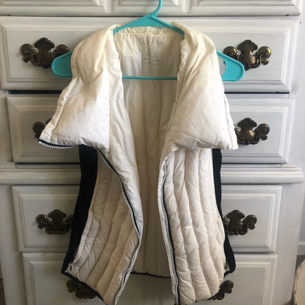Calvin Klein white performance winter vest